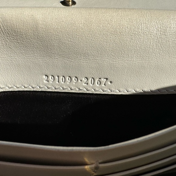 GUCCI Authentic Leather Signature Long Wallet with Name Plate Cream - Picture 7 of 7